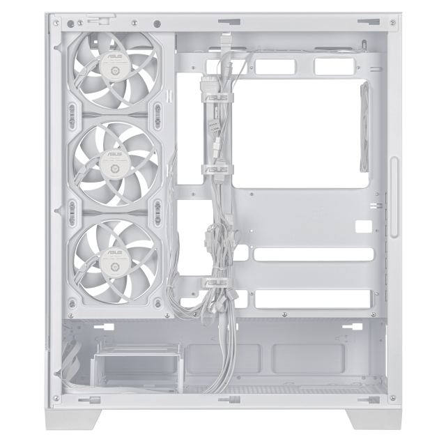 Кутия ASUS A31 PLUS ARGB White, Mid Tower, 2 x USB 3.2 Gen1, 1 x USB 3.2 Gen 2x2 Type C, 1 x headphone / Microphone, ATX / Micro-ATX / Mini-ITX