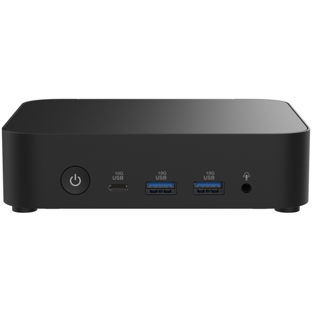 Kомпютър ASUS NUC 14 Essential, Intel Processor N150 4C (up to 3.6GHz, 6MB Cache), Intel UHD Graphics, 2x SO-DIMM DDR5, M.2 NVMe SSD slots, 2.5GbE LAN, Wi-Fi 6E, Bluetooth