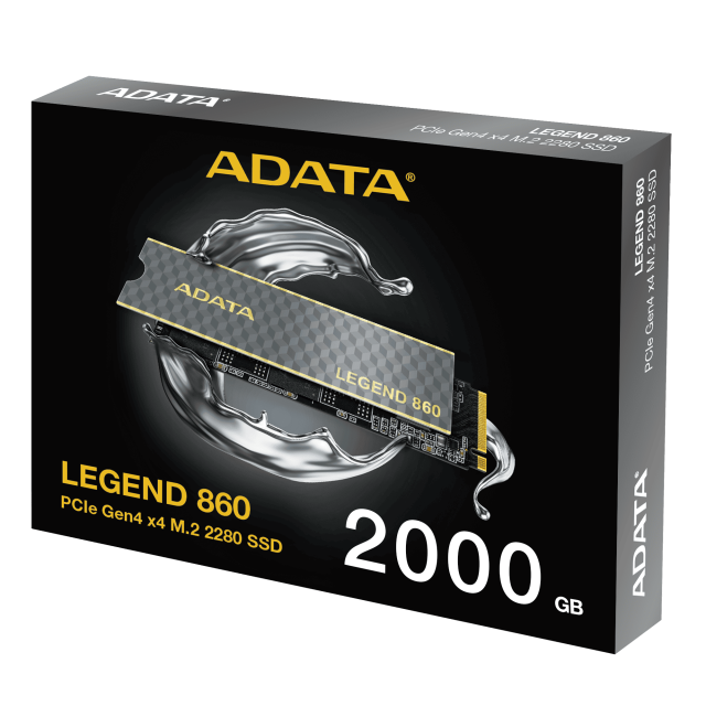 ADATA LEGEND 860 SSD, 2TB M2 NVMe PCIe Gen4