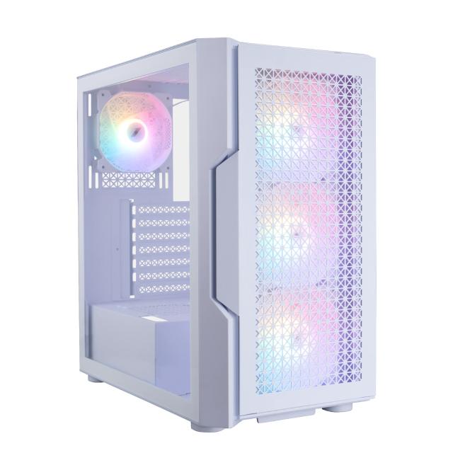 Кутия за компютър 1stPlayer TRILOBITE T7 White, Middle Tower, 1x USB 3.0, 1x USB 2.0, 1x HD Audio, Mini-ITX, Micro-ATX, ATX