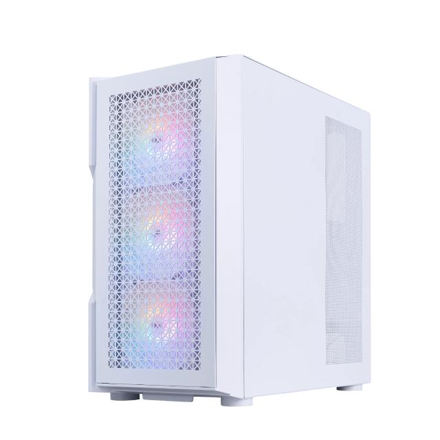 Кутия за компютър 1stPlayer TRILOBITE T7 White, Middle Tower, 1x USB 3.0, 1x USB 2.0, 1x HD Audio, Mini-ITX, Micro-ATX, ATX