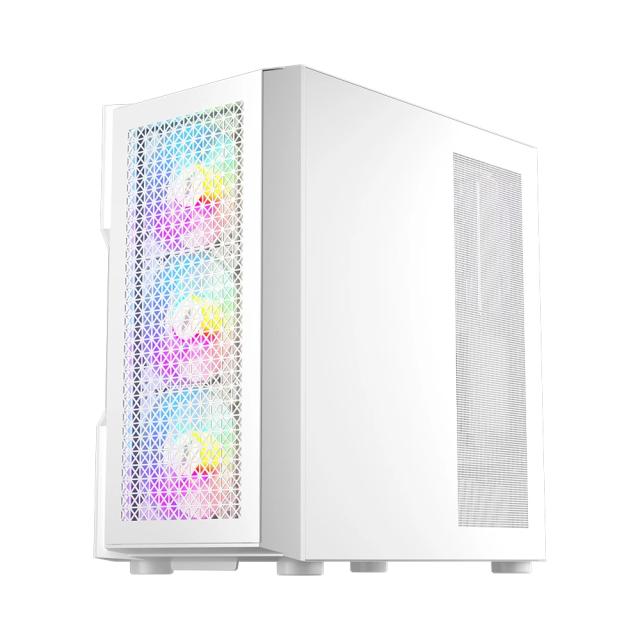 Кутия за компютър 1stPlayer TRILOBITE T7 White, Middle Tower, 1x USB 3.0, 1x USB 2.0, 1x HD Audio, Mini-ITX, Micro-ATX, ATX