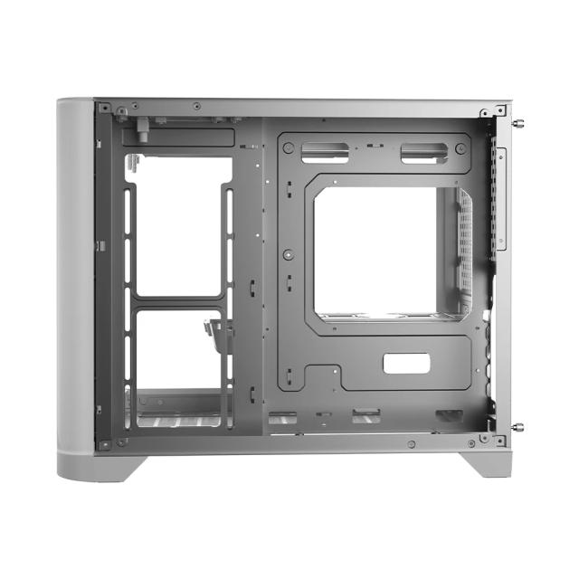 Кутия за компютър 1stPlayer UV6 White, Mini Tower, 2x USB 3.0, 1x HD Audio, Mini-ITX, Micro-ATX