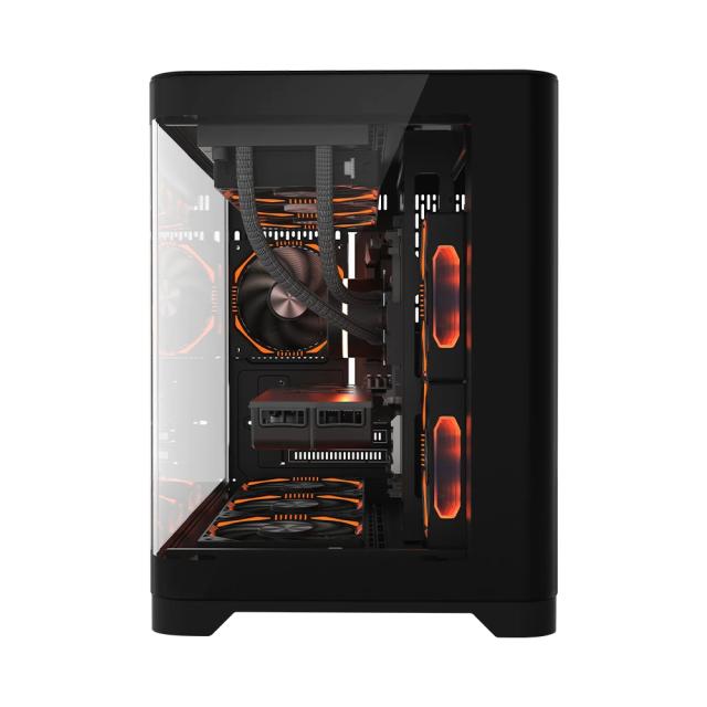Кутия за компютър 1stPlayer UV6 Black, Mini Tower, 2x USB 3.0, 1x HD Audio, Mini-ITX, Micro-ATX