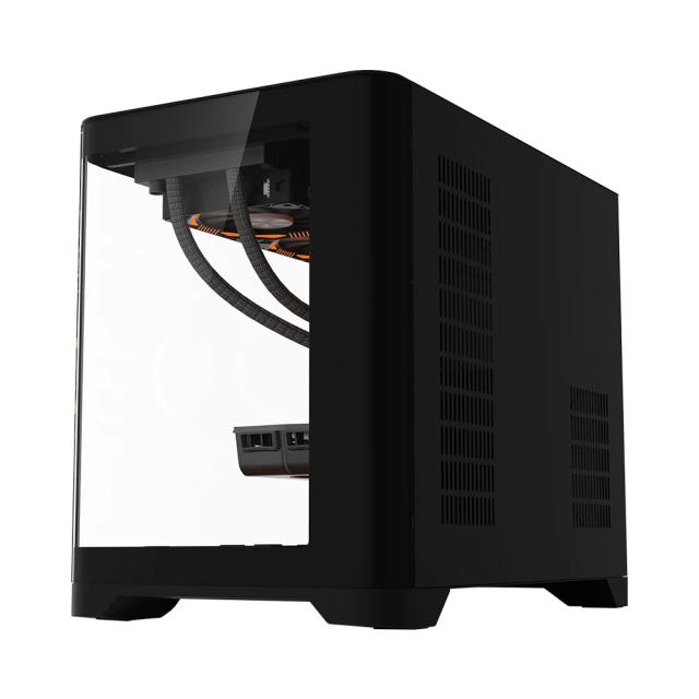 Кутия за компютър 1stPlayer UV6 Black, Mini Tower, 2x USB 3.0, 1x HD Audio, Mini-ITX, Micro-ATX