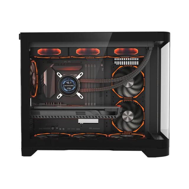 Кутия за компютър 1stPlayer UV6 Black, Mini Tower, 2x USB 3.0, 1x HD Audio, Mini-ITX, Micro-ATX