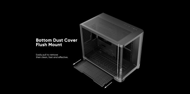 Кутия за компютър 1stPlayer UV6 Black, Mini Tower, 2x USB 3.0, 1x HD Audio, Mini-ITX, Micro-ATX