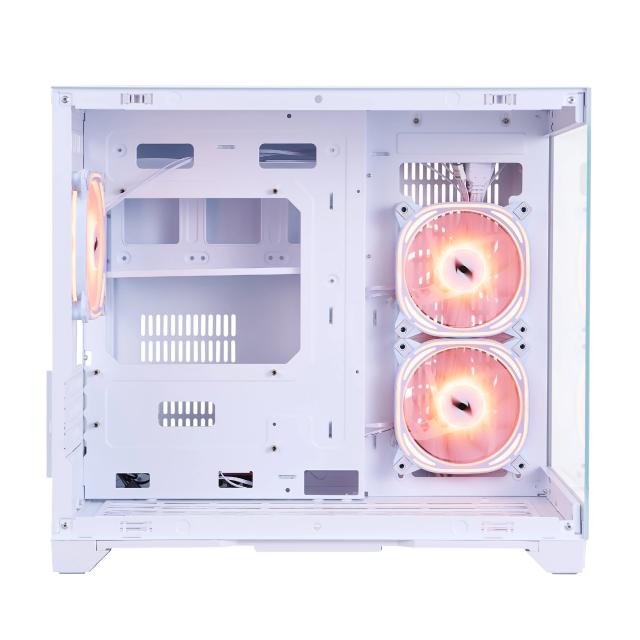 Кутия за компютър 1stPlayer MV6-TP White, Mini Tower, 2x USB 3.0, 1x HD Audio, Mini-ITX, Micro-ATX
