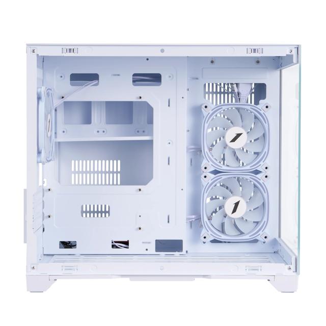 Кутия за компютър 1stPlayer MV6-TP White, Mini Tower, 2x USB 3.0, 1x HD Audio, Mini-ITX, Micro-ATX