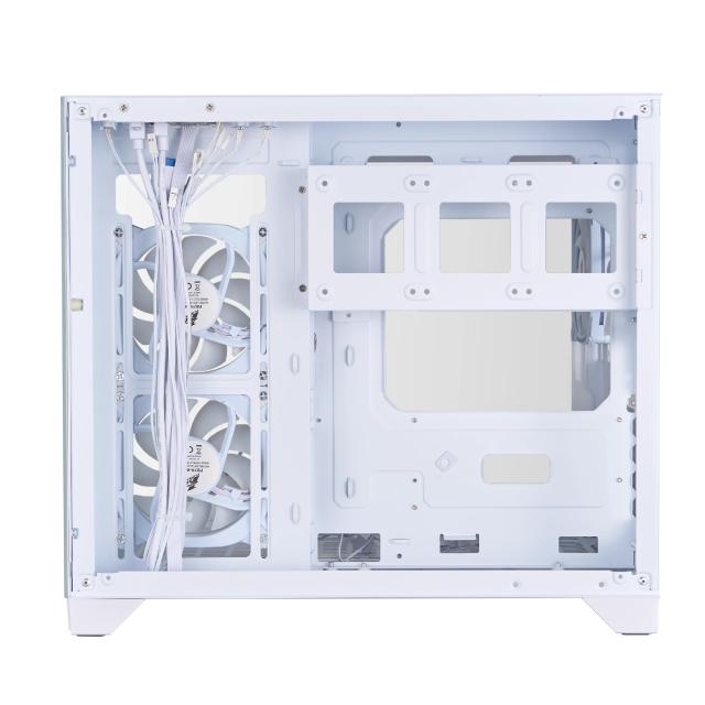 Кутия за компютър 1stPlayer MV6-TP White, Mini Tower, 2x USB 3.0, 1x HD Audio, Mini-ITX, Micro-ATX