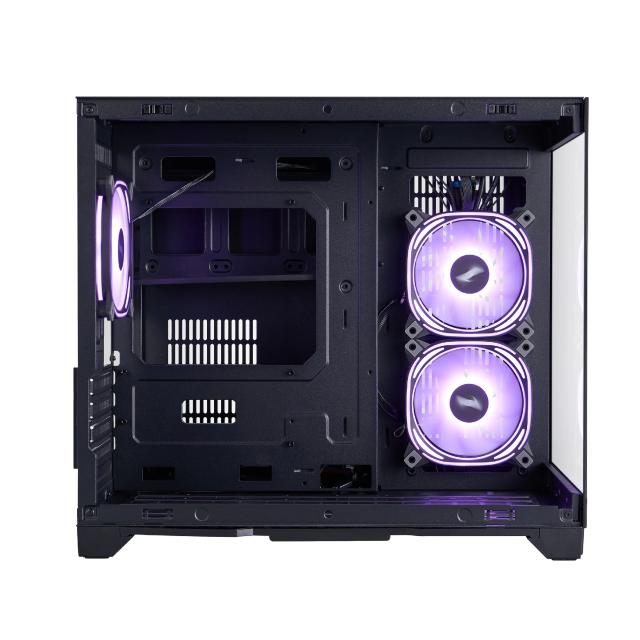 Кутия за компютър 1stPlayer MV6-TP Black, Mini Tower, 2x USB 3.0, 1x HD Audio, Mini-ITX, Micro-ATX