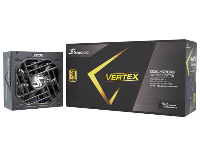 Захранване Seasonic VERTEX GX-1200, 1200W, Active PFC, 80 PLUS Gold, ATX 3.1, Fully Modular