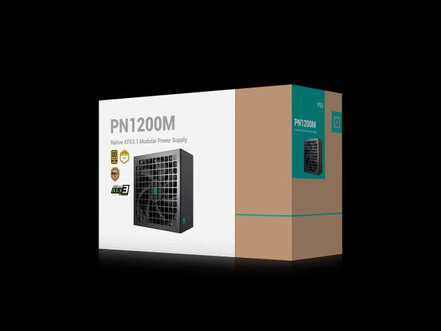Захранване DeepCool PN1200-M, 1200W, Active PFC, 80 Plus Gold, ATX 3.1, Full Modular