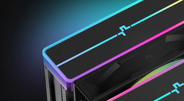 Охладител за процесор DeepCool AG620 BK, Addressable RGB V2, Dual-Tower, 3 pin/4 pin PWM - LGA1851/AM5