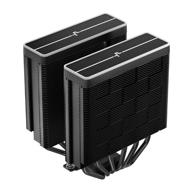 Охладител за процесор DeepCool AG620 BK, Addressable RGB V2, Dual-Tower, 3 pin/4 pin PWM - LGA1851/AM5
