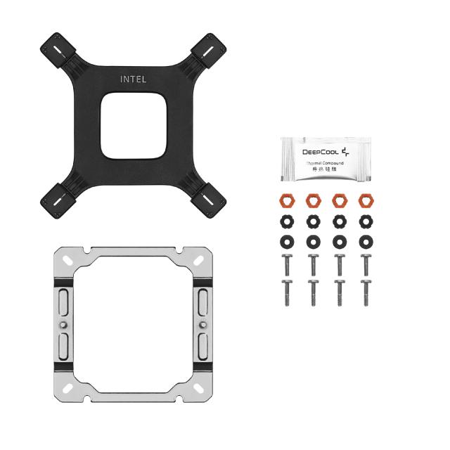 Охладител за процесор DeepCool AG400 White, Addressable RGB V2, 3 pin/4 pin PWM - LGA1851/AM5