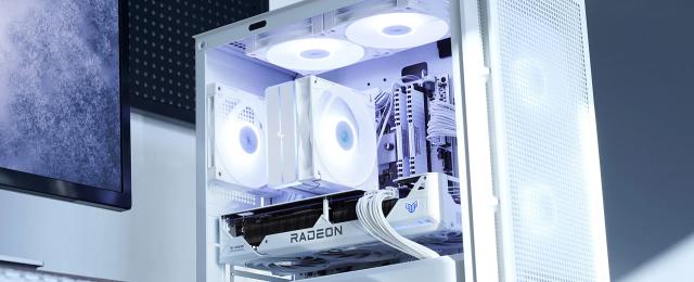 Охладител за процесор DeepCool AG400 White, Addressable RGB V2, 3 pin/4 pin PWM - LGA1851/AM5