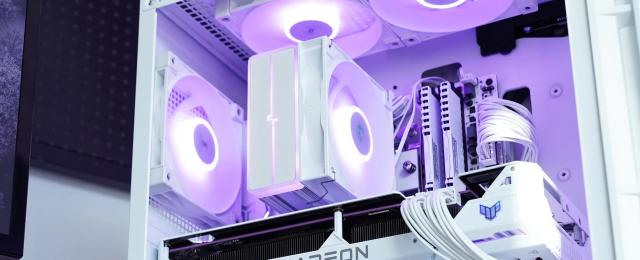 Охладител за процесор DeepCool AG400 White, Addressable RGB V2, 3 pin/4 pin PWM - LGA1851/AM5