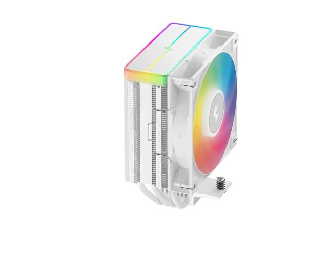 Охладител за процесор DeepCool AG400 White, Addressable RGB V2, 3 pin/4 pin PWM - LGA1851/AM5