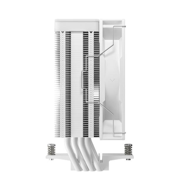 Охладител за процесор DeepCool AG400 White, Addressable RGB V2, 3 pin/4 pin PWM - LGA1851/AM5