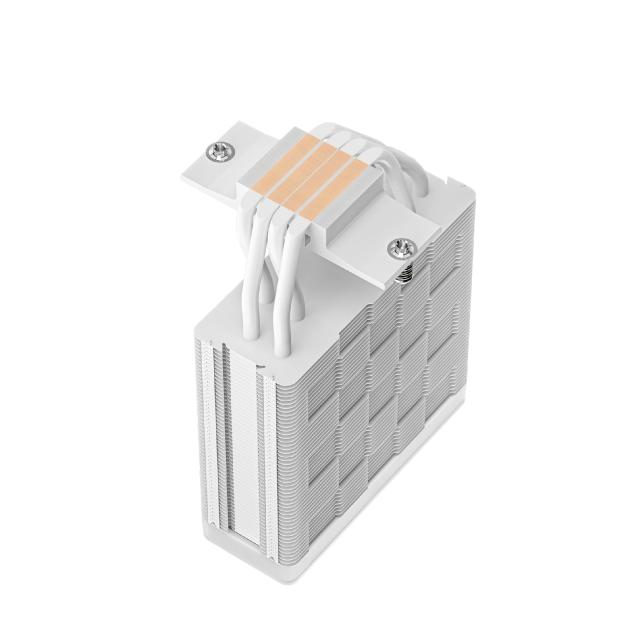 Охладител за процесор DeepCool AG400 White, Addressable RGB V2, 3 pin/4 pin PWM - LGA1851/AM5