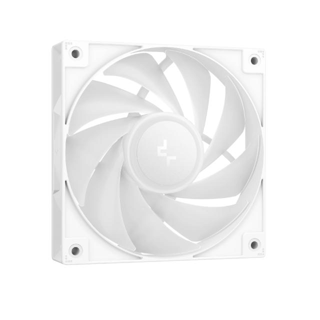 Охладител за процесор DeepCool AG400 White, Addressable RGB V2, 3 pin/4 pin PWM - LGA1851/AM5