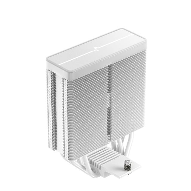 Охладител за процесор DeepCool AG400 White, Addressable RGB V2, 3 pin/4 pin PWM - LGA1851/AM5