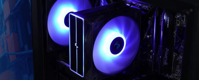 Охладител за процесор DeepCool AG400 Black, Addressable RGB V2, 3 pin/4 pin PWM - LGA1851/AM5