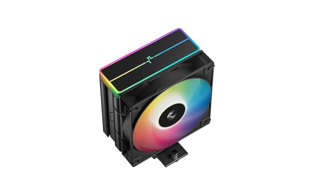 Охладител за процесор DeepCool AG400 Black, Addressable RGB V2, 3 pin/4 pin PWM - LGA1851/AM5