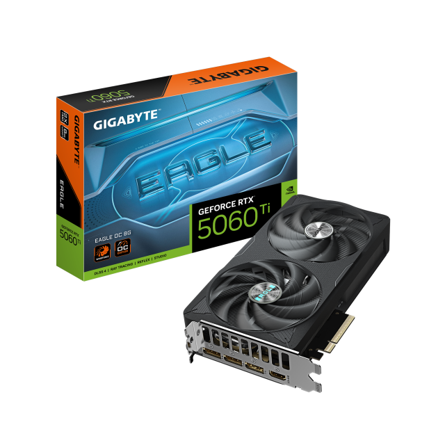 Видео карта GIGABYTE RTX 5060 TI EAGLE OC 8GB GDDR7, 128-bit, HDMi, 3x DP