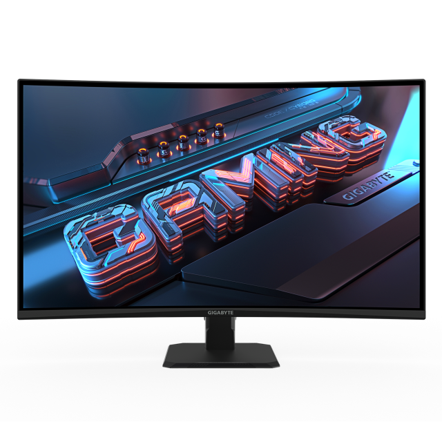 Монитор GIGABYTE GS32QCA, 31.5" (80.01 cm) QHD VA, Curved 1500R, 180Hz, 1ms, 250 cd/m2, 2x HDMI, 1x DP