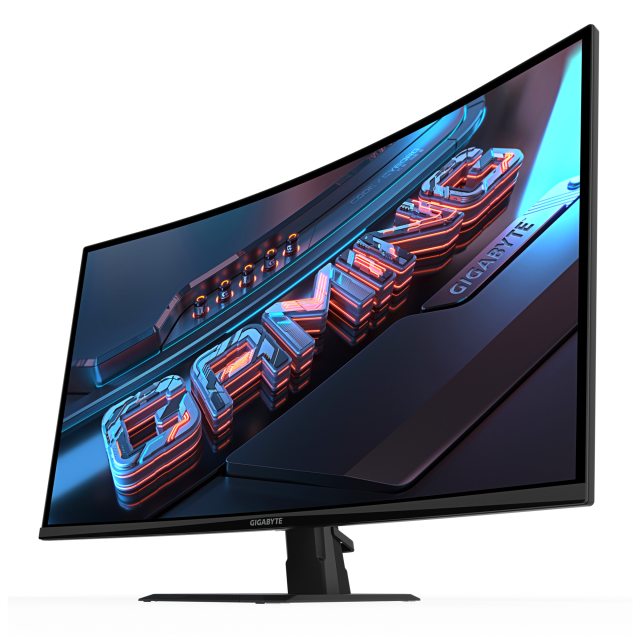 Монитор GIGABYTE GS32QCA, 31.5" (80.01 cm) QHD VA, Curved 1500R, 180Hz, 1ms, 250 cd/m2, 2x HDMI, 1x DP