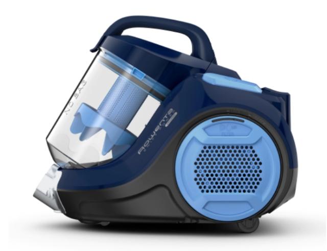 Прахосмукачка Rowenta RO2981EA, SWIFT POWER BLUE Home & Car, 750W,  77dB, 1,2L, Crevice 2in1, Parquet, Mini turbobrush, Upholstery, XXL Flexi Crevice