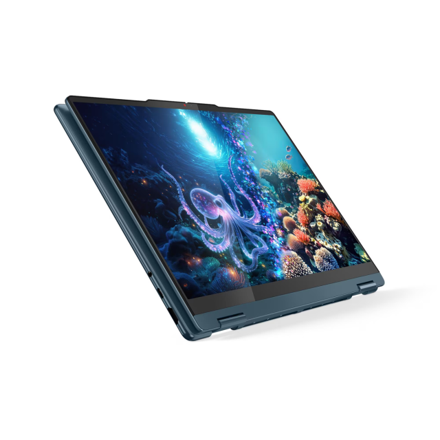 Лаптоп Lenovo Yoga 7 2-in-1 14AKP10, AMD Ryzen AI 5 340 6C (2.0 / 4.8 GHz, 16MB Cache), 14.0" (35.56 cm) Full HD+, Touch Screen, AMD Radeon 840M, 24GB DDR5, 1TB M.2 NVMe SSD, Windows 11 Home
