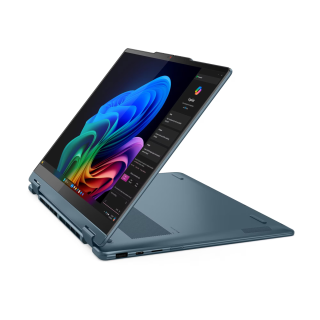 Лаптоп Lenovo Yoga 7 2-in-1 14AKP10, AMD Ryzen AI 5 340 6C (2.0 / 4.8 GHz, 16MB Cache), 14.0" (35.56 cm) Full HD+, Touch Screen, AMD Radeon 840M, 24GB DDR5, 1TB M.2 NVMe SSD, Windows 11 Home