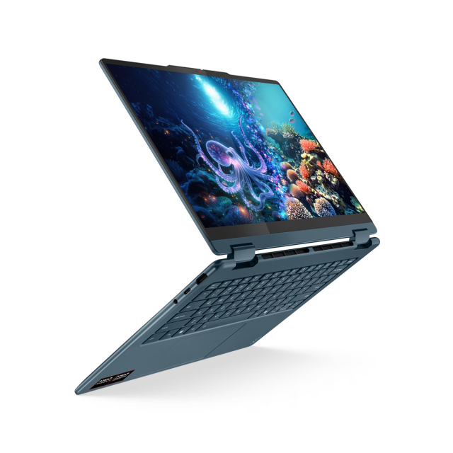 Лаптоп Lenovo Yoga 7 2-in-1 14AKP10, AMD Ryzen AI 5 340 6C (2.0 / 4.8 GHz, 16MB Cache), 14.0" (35.56 cm) Full HD+, Touch Screen, AMD Radeon 840M, 24GB DDR5, 1TB M.2 NVMe SSD, Windows 11 Home