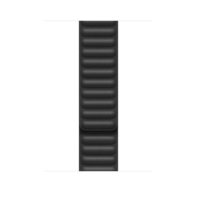 Каишка за часовник Apple Watch 44mm Band: Black Leather Link - Small