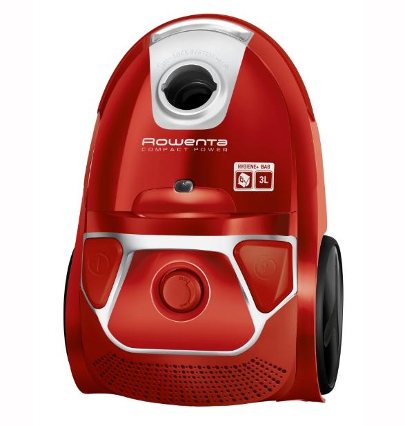 Прахосмукачка Rowenta RO3953EA, Compact Power parquet ACAA, 79db, H+ bag, SPA upgrade suction head, TTM + XL with brush, parquet + crevice tool 2 in 1 + upholstery nozzle, color red