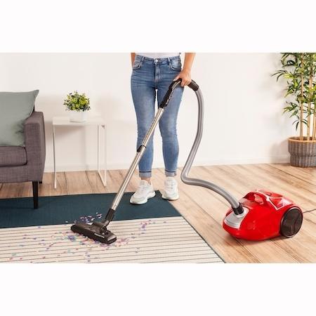 Прахосмукачка Rowenta RO3953EA, Compact Power parquet ACAA, 79db, H+ bag, SPA upgrade suction head, TTM + XL with brush, parquet + crevice tool 2 in 1 + upholstery nozzle, color red