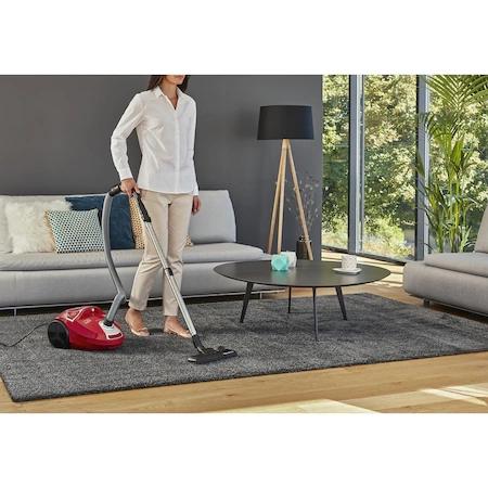 Прахосмукачка Rowenta RO3953EA, Compact Power parquet ACAA, 79db, H+ bag, SPA upgrade suction head, TTM + XL with brush, parquet + crevice tool 2 in 1 + upholstery nozzle, color red