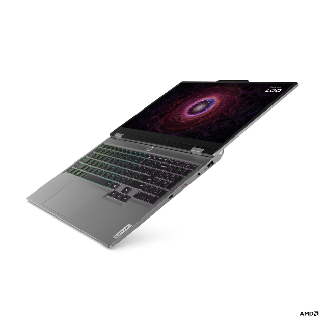 Лаптоп Lenovo LOQ 15AHP9, AMD Ryzen 5 8645HS 6C (4.3 / 5.0 GHz, 16MB Cache), 15.6'' (39.62 cm) FHD IPS, 144Hz, NVIDIA GF RTX4050 6GB GDDR6 DLSS 3, 16GB DDR5, 512GB M.2 NVMe SSD, Free DOS