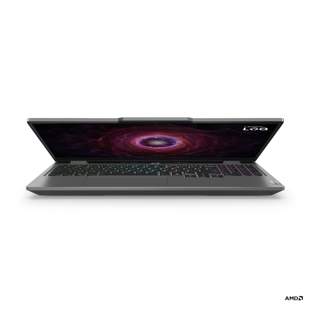 Лаптоп Lenovo LOQ 15AHP9, AMD Ryzen 5 8645HS 6C (4.3 / 5.0 GHz, 16MB Cache), 15.6'' (39.62 cm) FHD IPS, 144Hz, NVIDIA GF RTX4050 6GB GDDR6 DLSS 3, 16GB DDR5, 512GB M.2 NVMe SSD, Free DOS