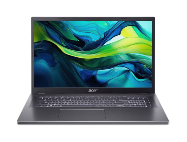 Лаптоп Acer Aspire A17-51M-72HF, Intel Core i7-13620H 10C (2.4/4.9GHz, 24MB Cache), 17.3" (43.94 cm) FHD IPS, 16GB LPDDR5 RAM, 512GB SSD, Free DOS