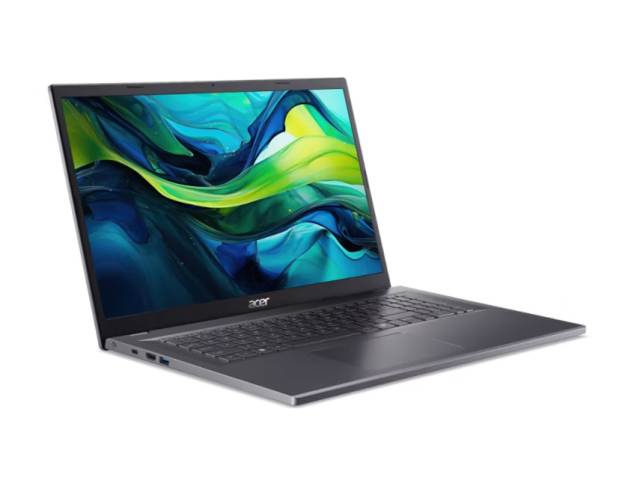 Лаптоп Acer Aspire A17-51M-72HF, Intel Core i7-13620H 10C (2.4/4.9GHz, 24MB Cache), 17.3" (43.94 cm) FHD IPS, 16GB LPDDR5 RAM, 512GB SSD, Free DOS