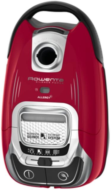 Прахосмукачка Rowenta RO7473EA SILENCE FORCE ALLERGY+ 58dB, Red, Mini turbobrush, parquet brush, XL crevice tool, sofa brush - 4,5L