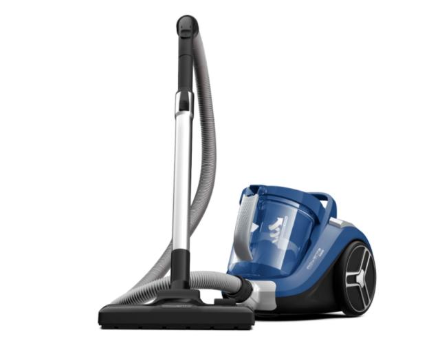Прахосмукачка Rowenta RO4881EA  COMPACT POWER XXL, BLUE / GRIS PLUME, 2.5L, 550W, 75dB, mini turbobrush, parquet - crevice tool - upholstery nozzle, XXL flexible crevice, 