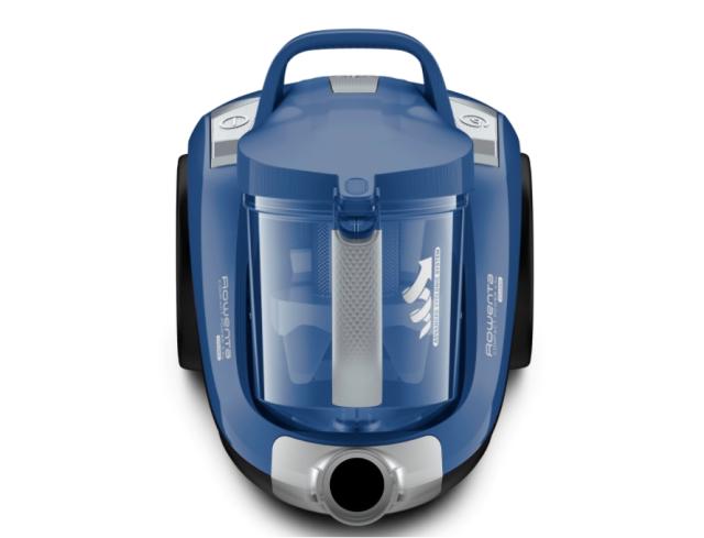 Прахосмукачка Rowenta RO4881EA  COMPACT POWER XXL, BLUE / GRIS PLUME, 2.5L, 550W, 75dB, mini turbobrush, parquet - crevice tool - upholstery nozzle, XXL flexible crevice, 
