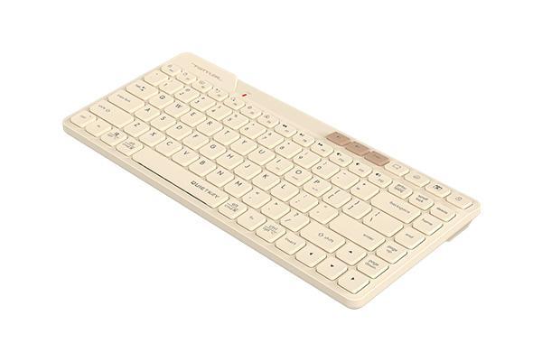 Клавиатура A4TECH FBK26C AS Fstyler, Multi-mode, Bluetooth/Wireless, мини тиха клавиатура, Multi-mode, USB, Cafe Latte