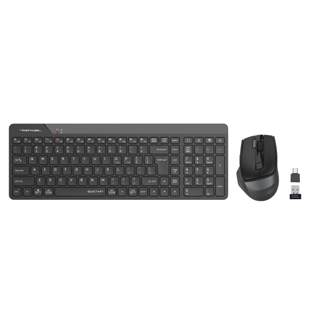 Комплект клавиатура и мишка А4tech Fstyler FG2400 Air2, Wireless, черни