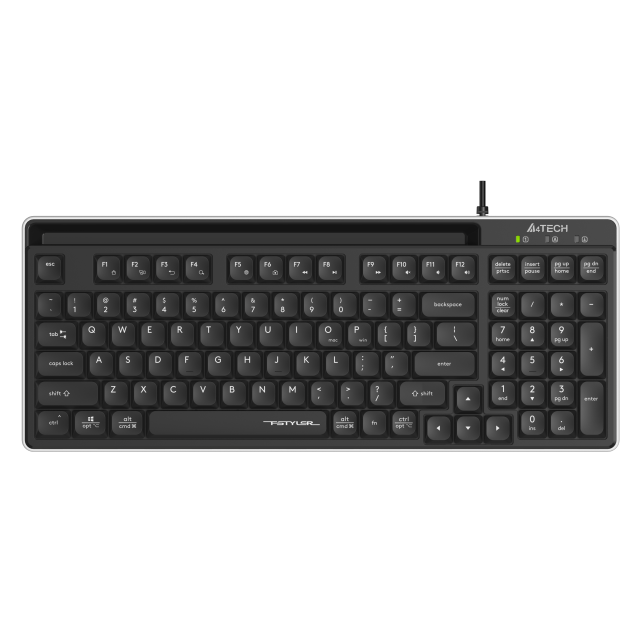 Клавиатура A4TECH Fstyler FX70, ниско профилна, USB, Black